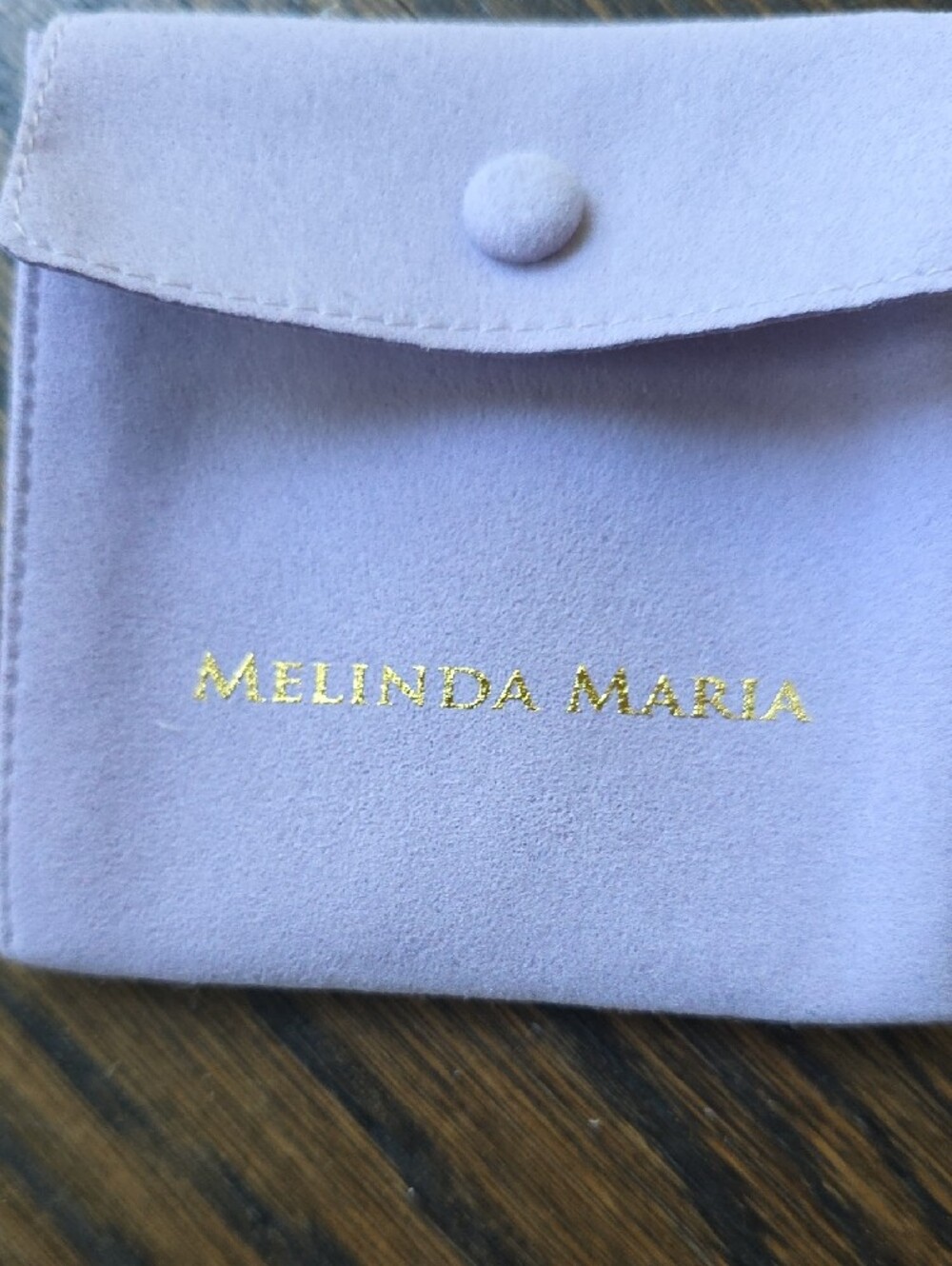 Melinda Maria Gold Necklace with Clear Marquise Crystal - Picture 2 of 5